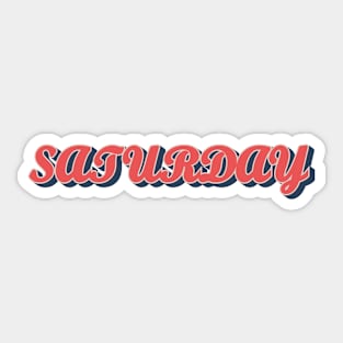 Saturday Pop Vintage Sticker